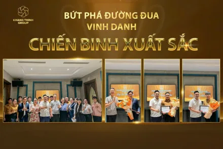KHANG THỊNH GROUP TỔ CHỨC BUỔI TIỆC VINH DANH VỚI CHỦ ĐỀ: “BỨT PHÁ ĐƯỜNG ĐUA – VINH DANH CHIẾN BINH XUẤT SẮC”